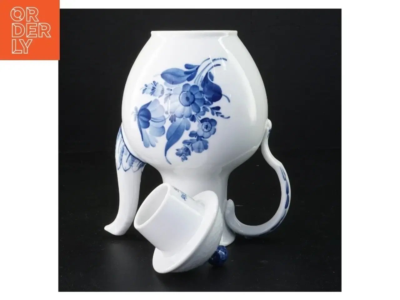 Billede 2 - Blå og hvid porcelænsteapot - blå blomst fra Royal Copenhagen (str. 24 x 15 cm)
