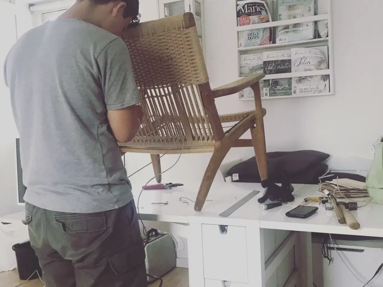 Billede 1 - omfletning af stole