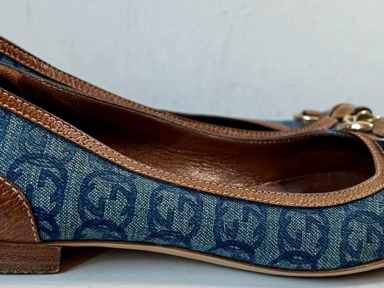 Billede 4 - Gucci, ballerina logo-sko m spænde, str 37
