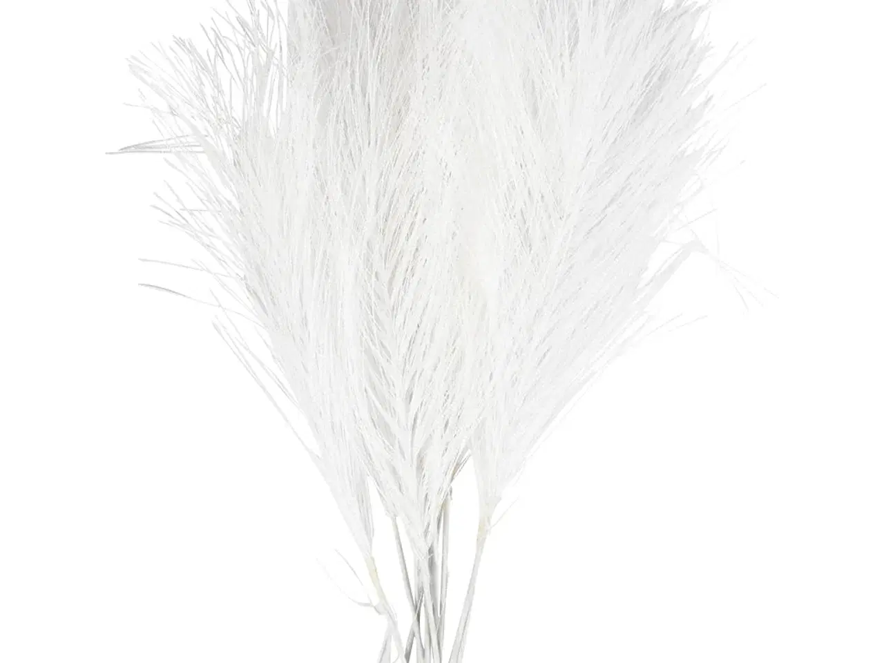 Billede 1 - Kunstige fjer, L: 15 cm, B: 8 cm, hvid, 10stk./ 1 pk.