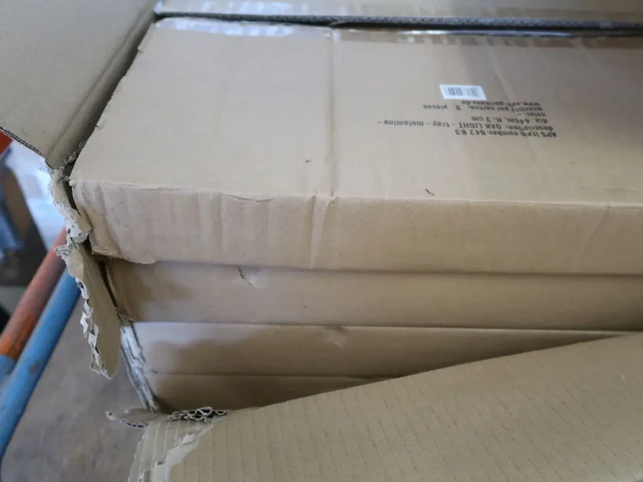 Billede 6 - 4 kasser (8 pr. stk.) Fad melamin m/oak look KEN STORKØKKEN 300481