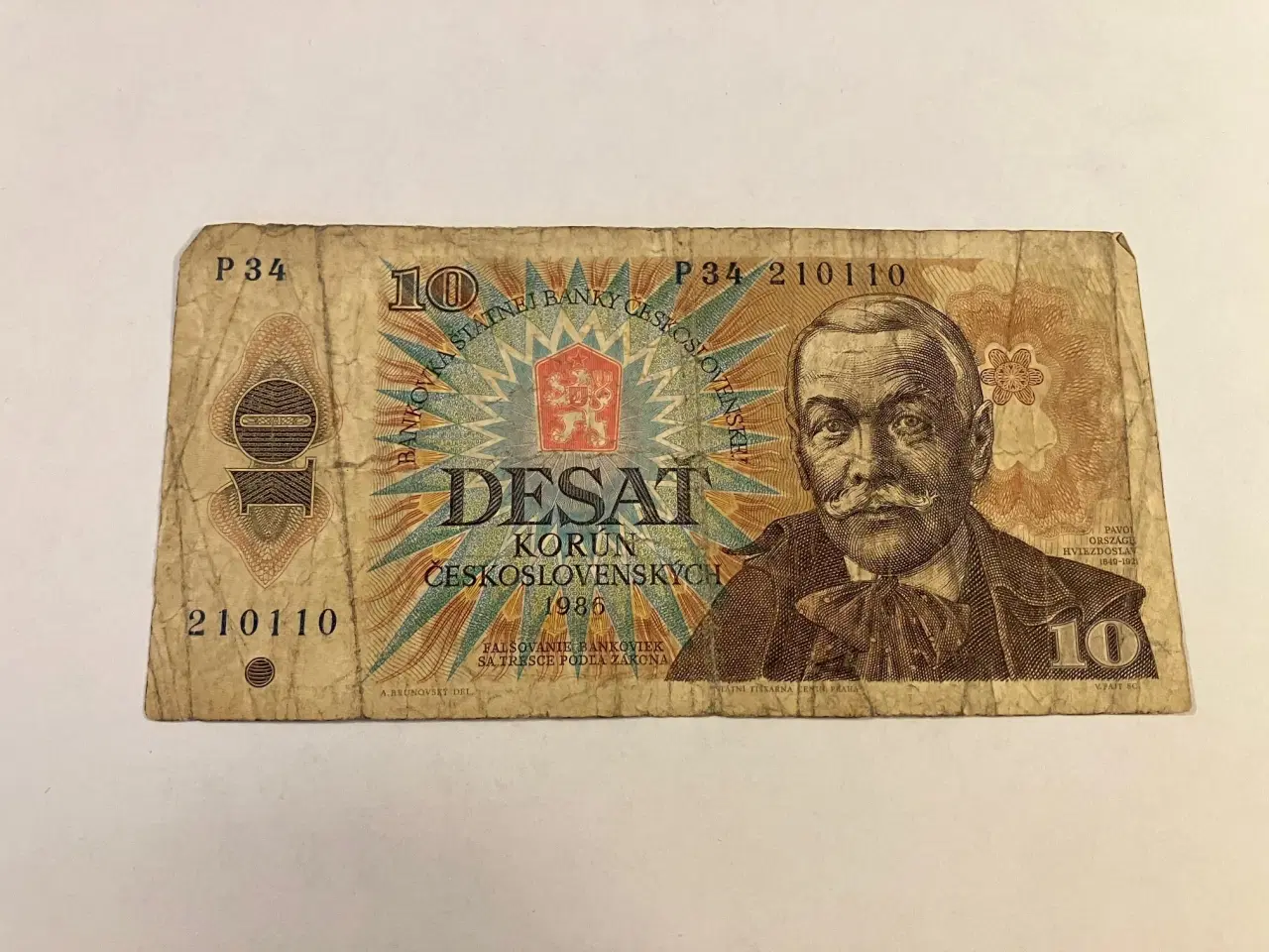 Billede 1 - 10 korun Ceskoslovenskych 1986