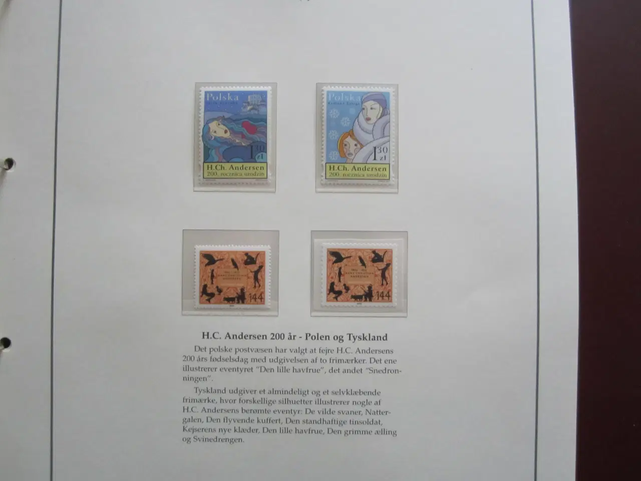 Billede 10 - H.C. Andersen 200 år  frimærke udgivelser