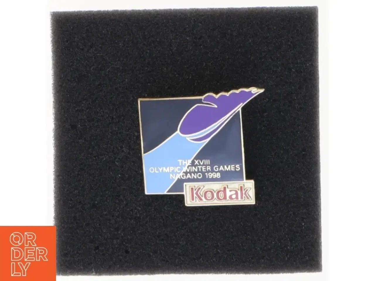 Billede 1 - Nagano 1998 Olympiske Lege Kodak Sponsor Pin (str. 2,5 x 2,5 cm)