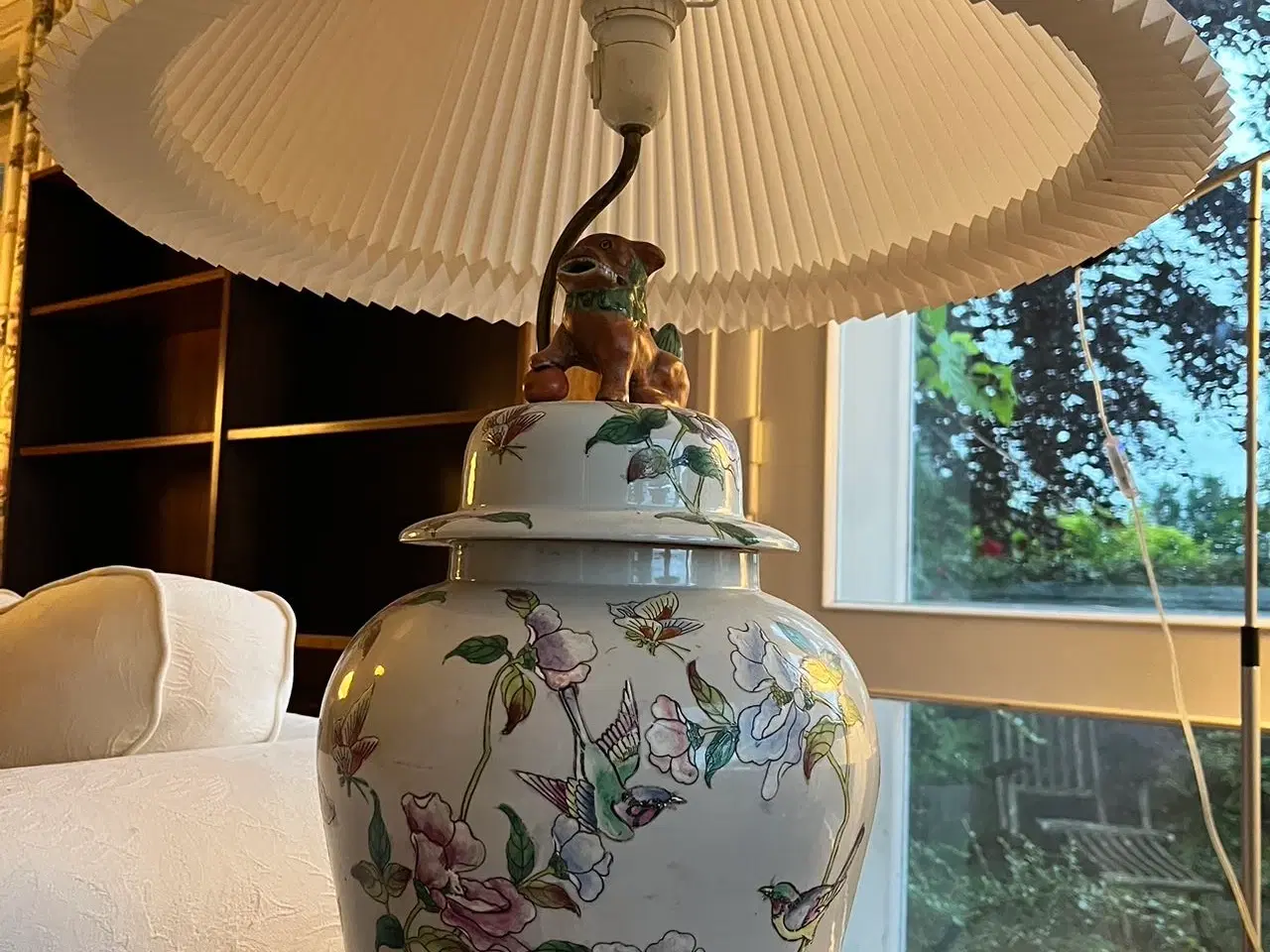 Billede 3 - 2 store kinesiske vaser / lamper med drager.