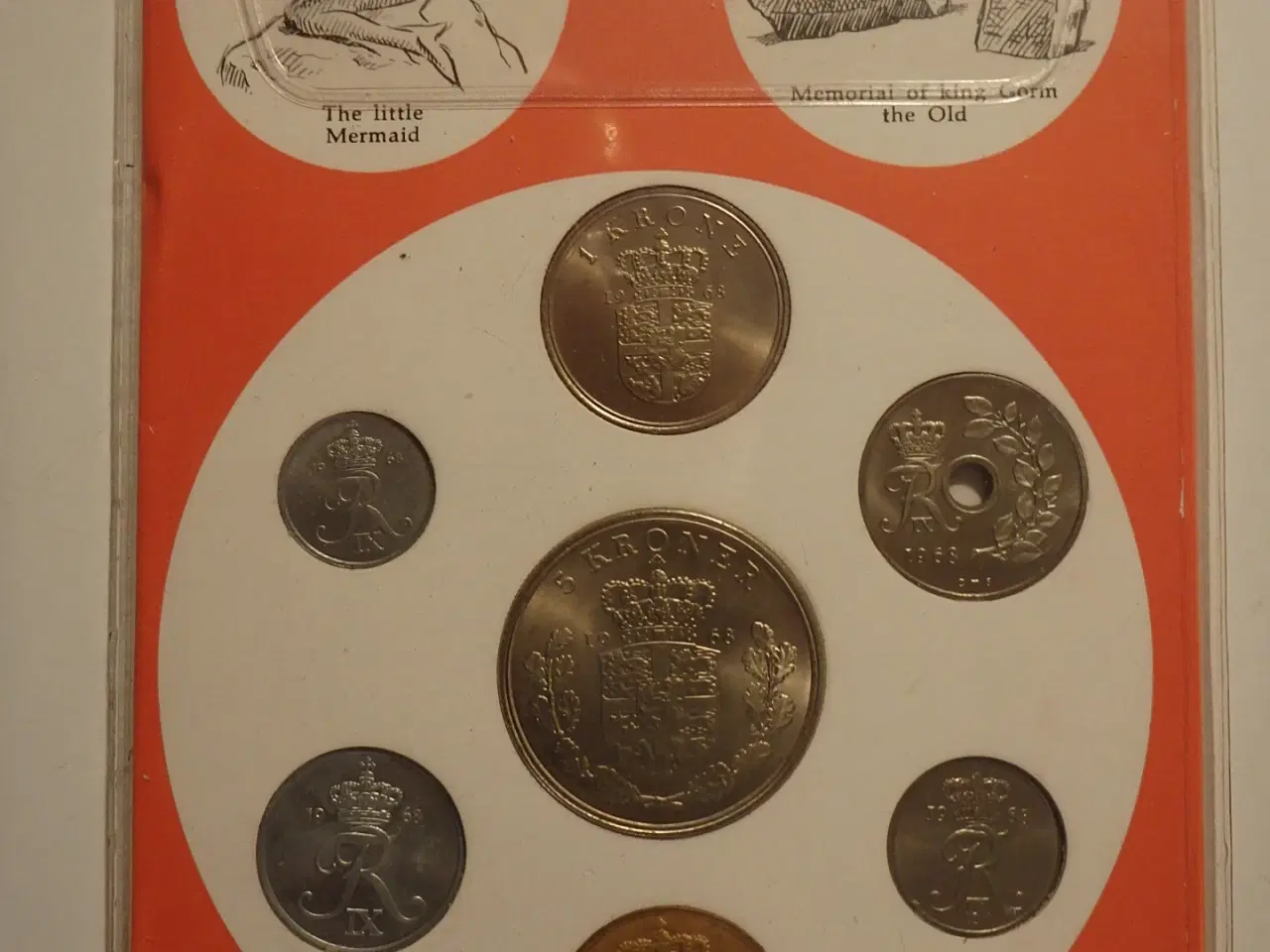 Billede 2 - 1968 Danmark møntsæt Coons of Denmark