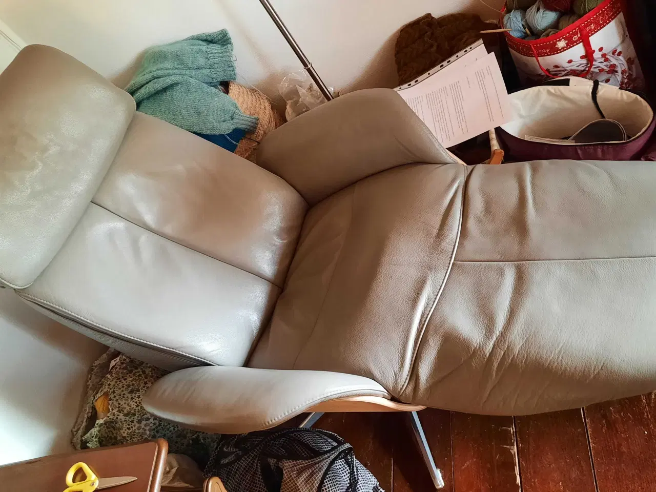 Billede 3 - Lænestole / otiumstole, grå læder