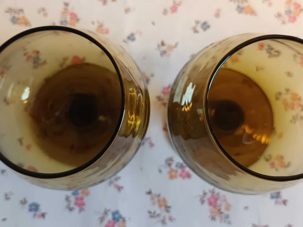 Billede 3 - 2 ravfarvede cognacglas 