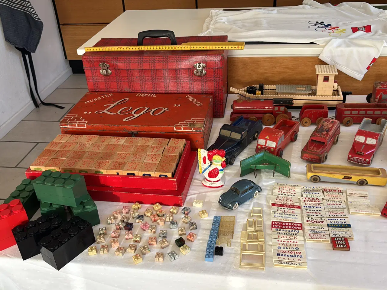 Billede 1 - Lego gammelt træ / plastik legetøj til samler