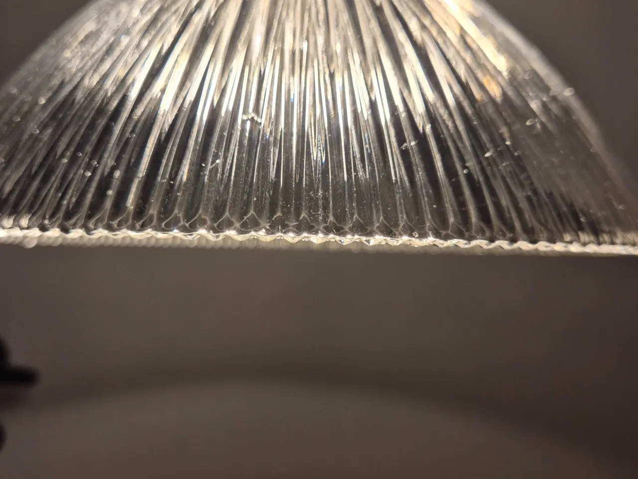 Billede 10 - Fed glaslampe med top i teak