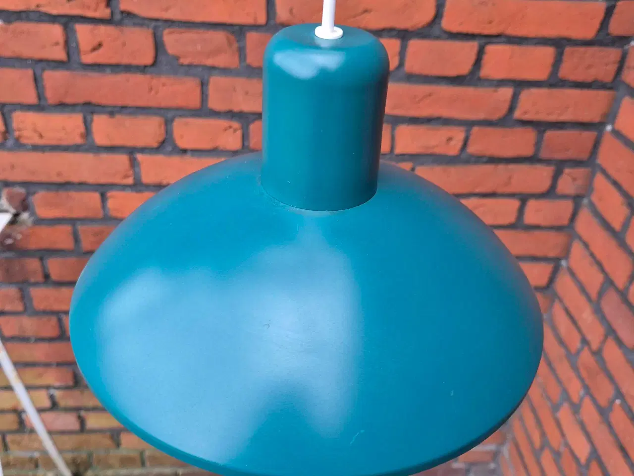 Billede 2 - Retrolampe i den flotteste blågrønnne farve