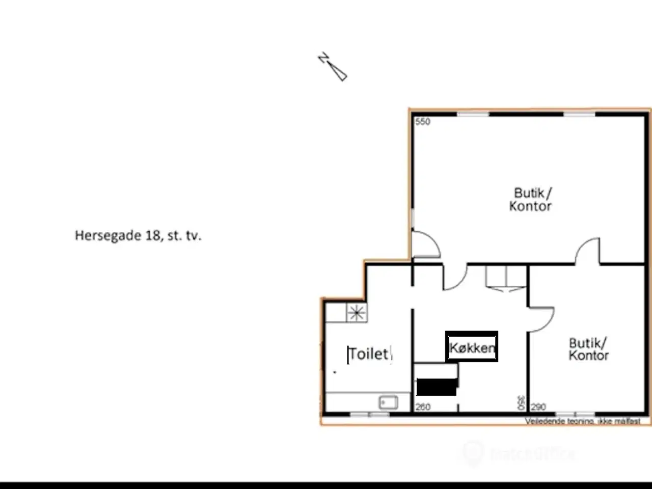 Billede 12 - Butikslokale/Kontor til leje på Hersegade 1 8, st.tv. 4000 Roskilde