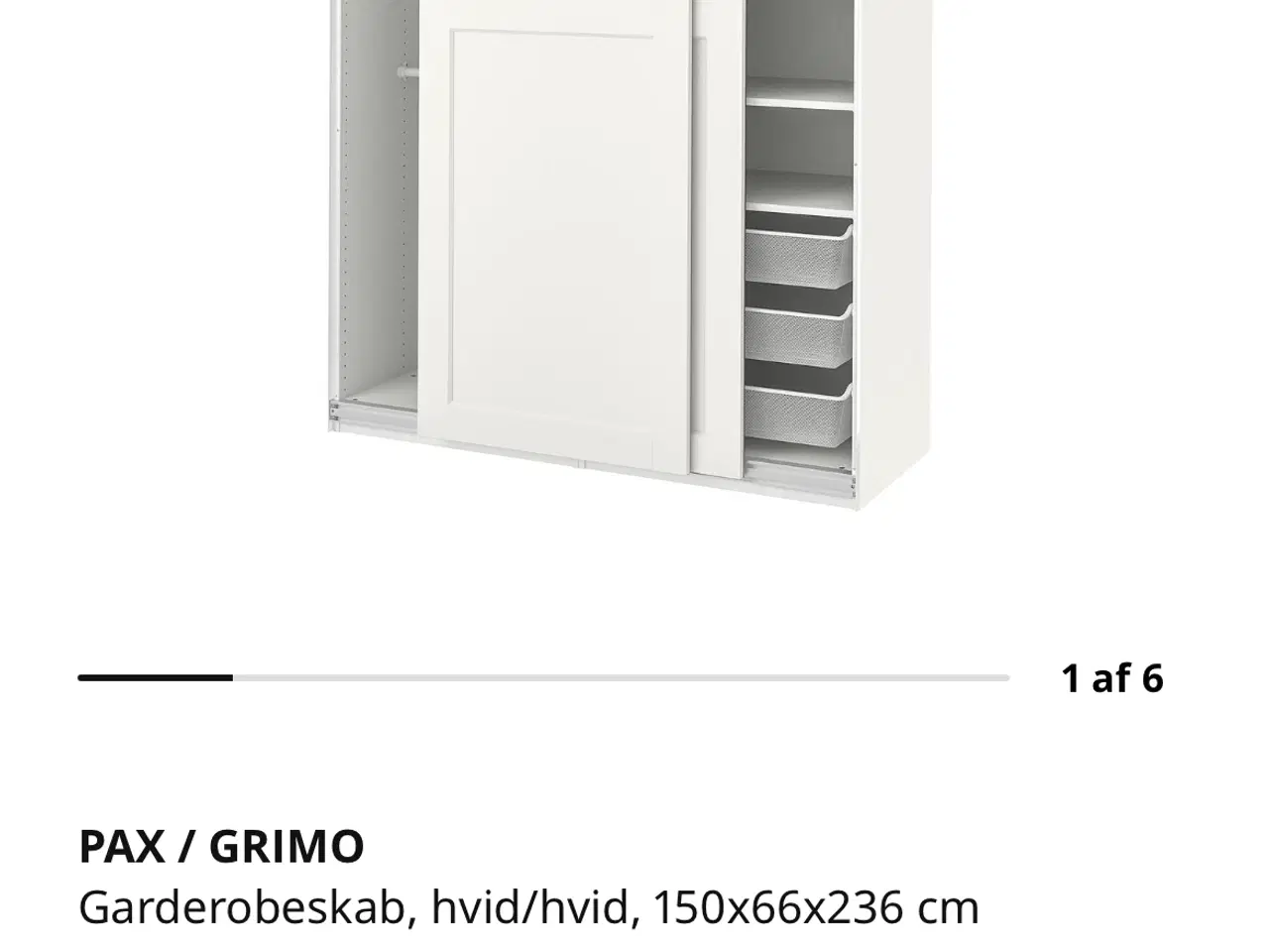 Billede 1 - IKEA Pax/Grimo skab