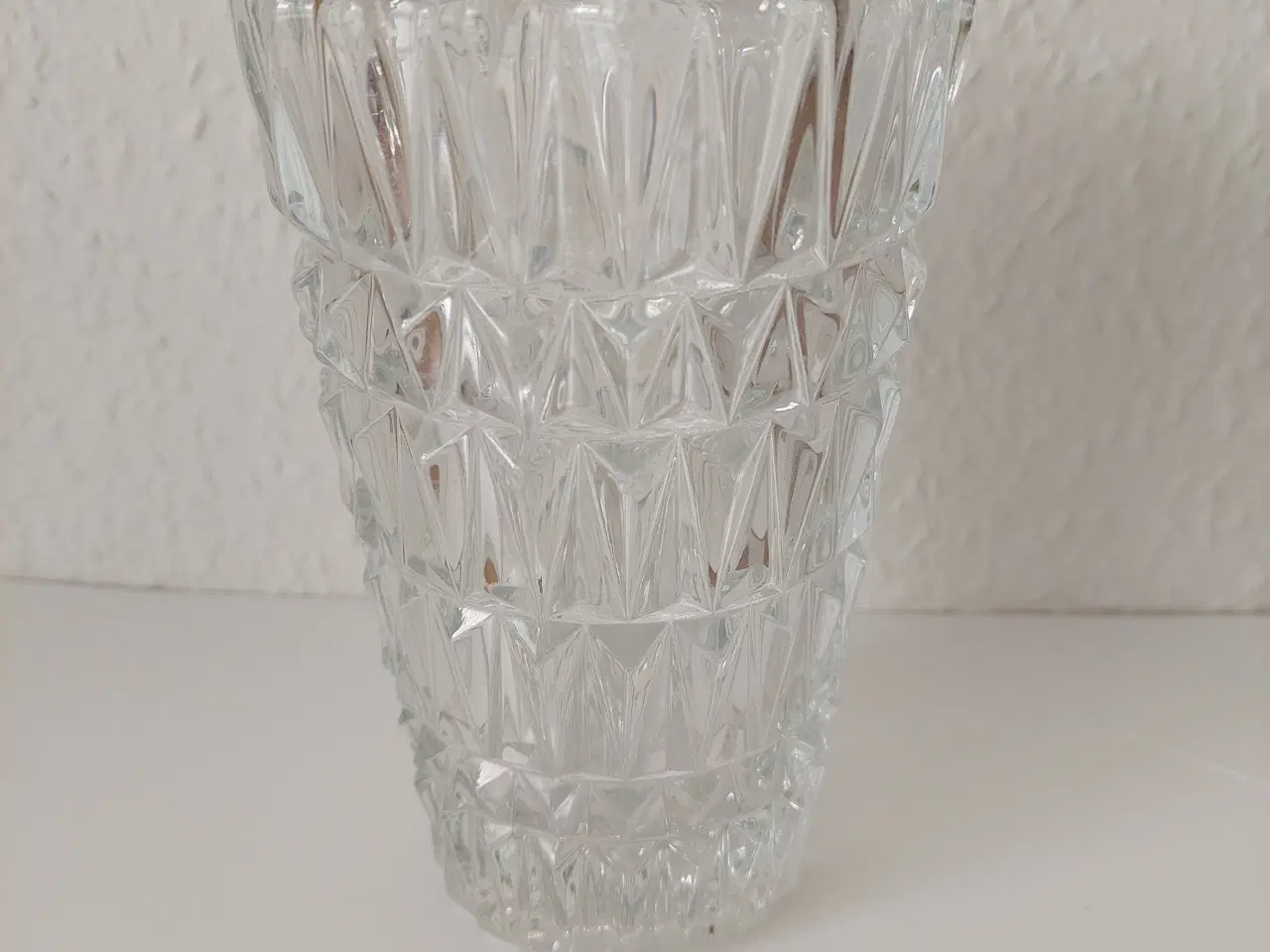 Billede 1 - Vase. Krystal glas.