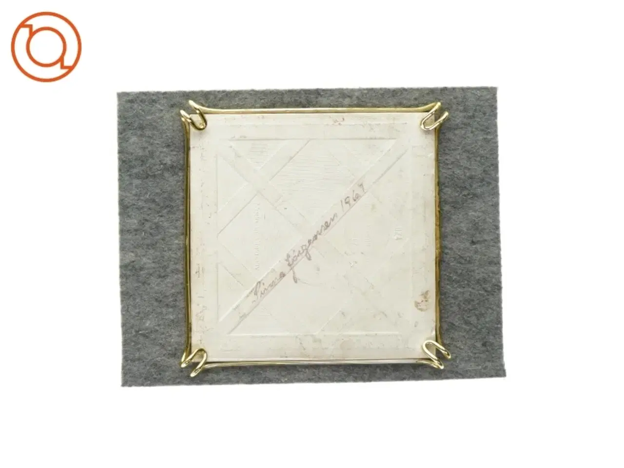 Billede 2 - Dekorativt fad  fra Ukendt (str. LBH:16,5x16,5x2cm)