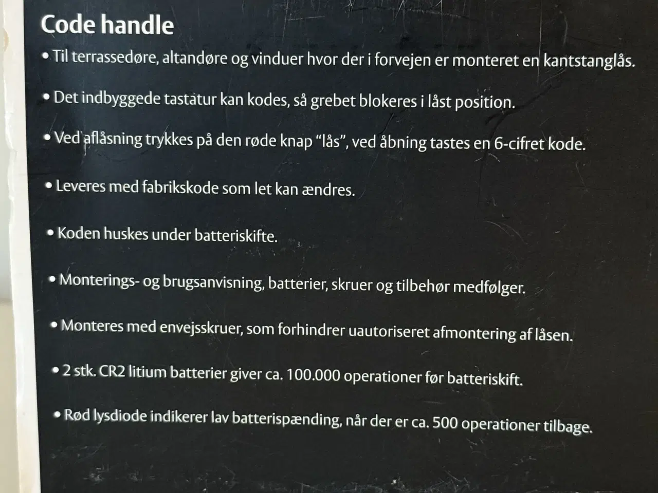 Billede 10 - Ny Ruko Elektronisk Terrassedørlås