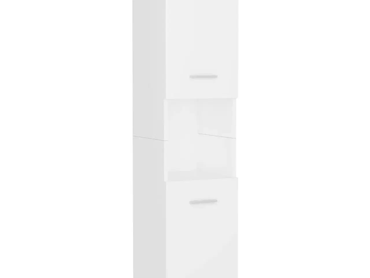 Billede 2 - Badeværelsesskab 30x30x130 cm konstrueret træ hvid