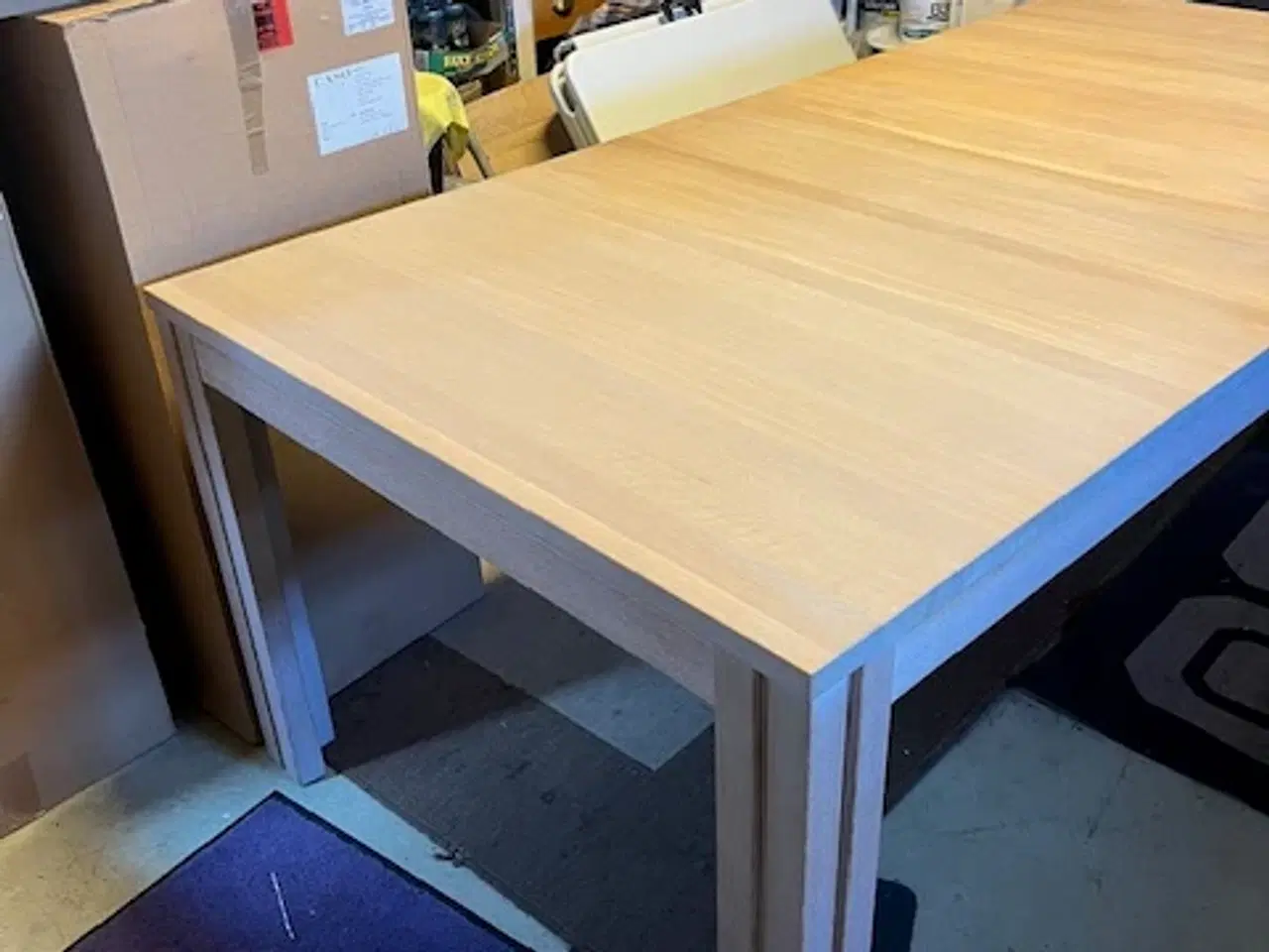 Billede 3 - Skovby SM24 spisebord eg m.6 stole eg/ sort læder 