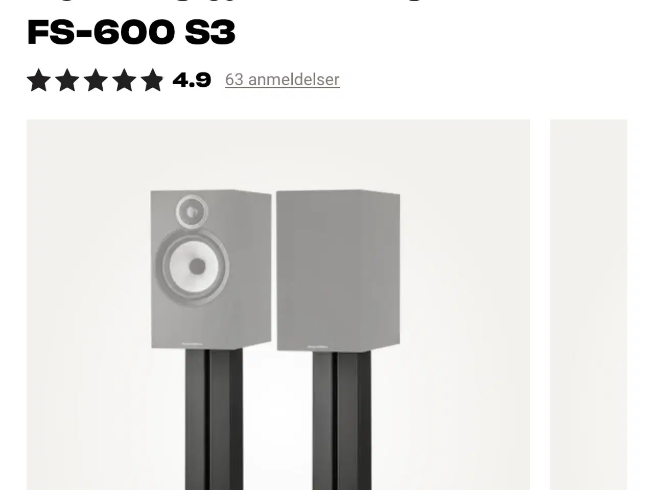 Billede 3 - Højtaler standere