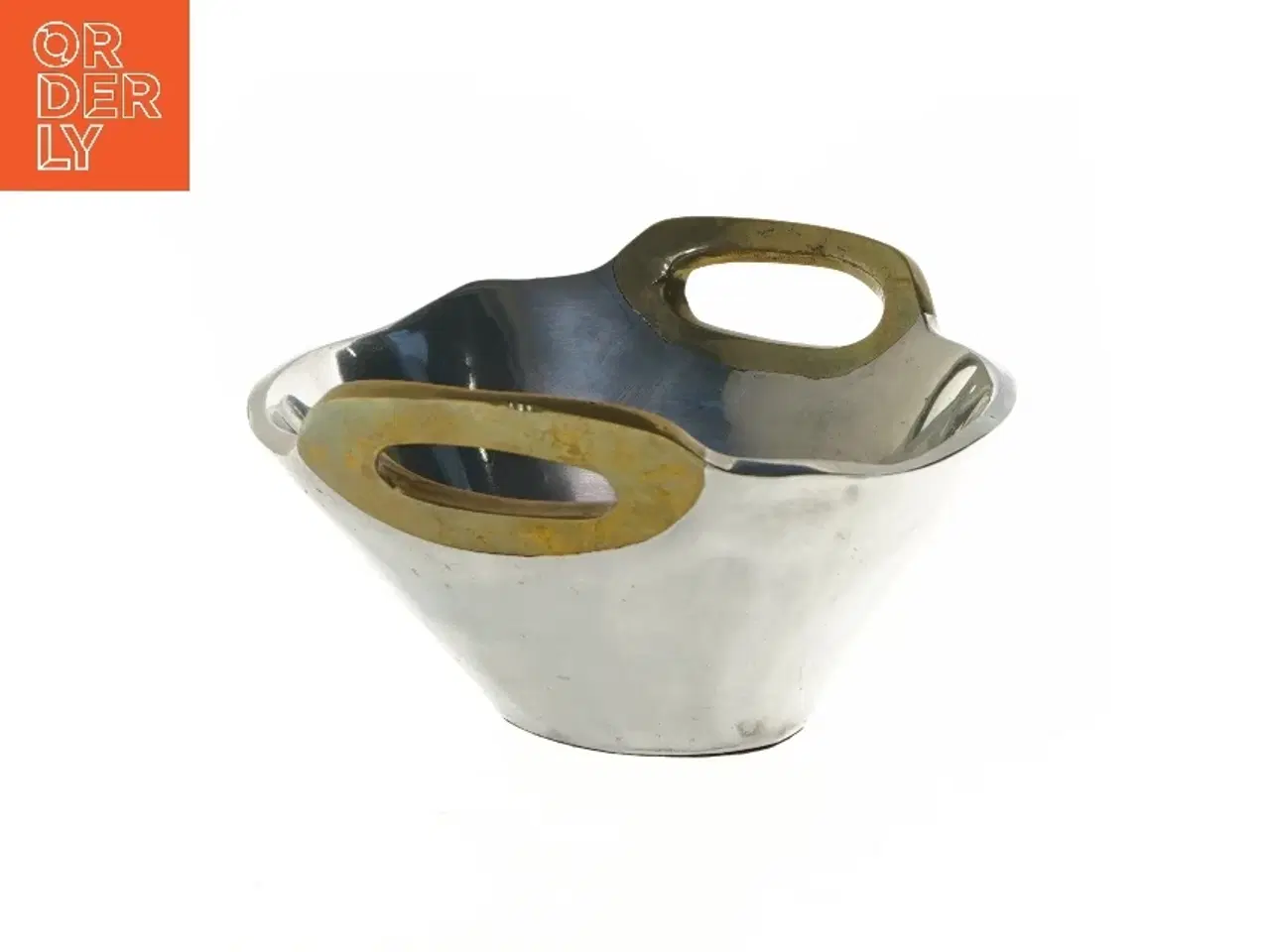 Billede 4 - Metalskål med håndtag (str. Ø 20,5x11 cm)