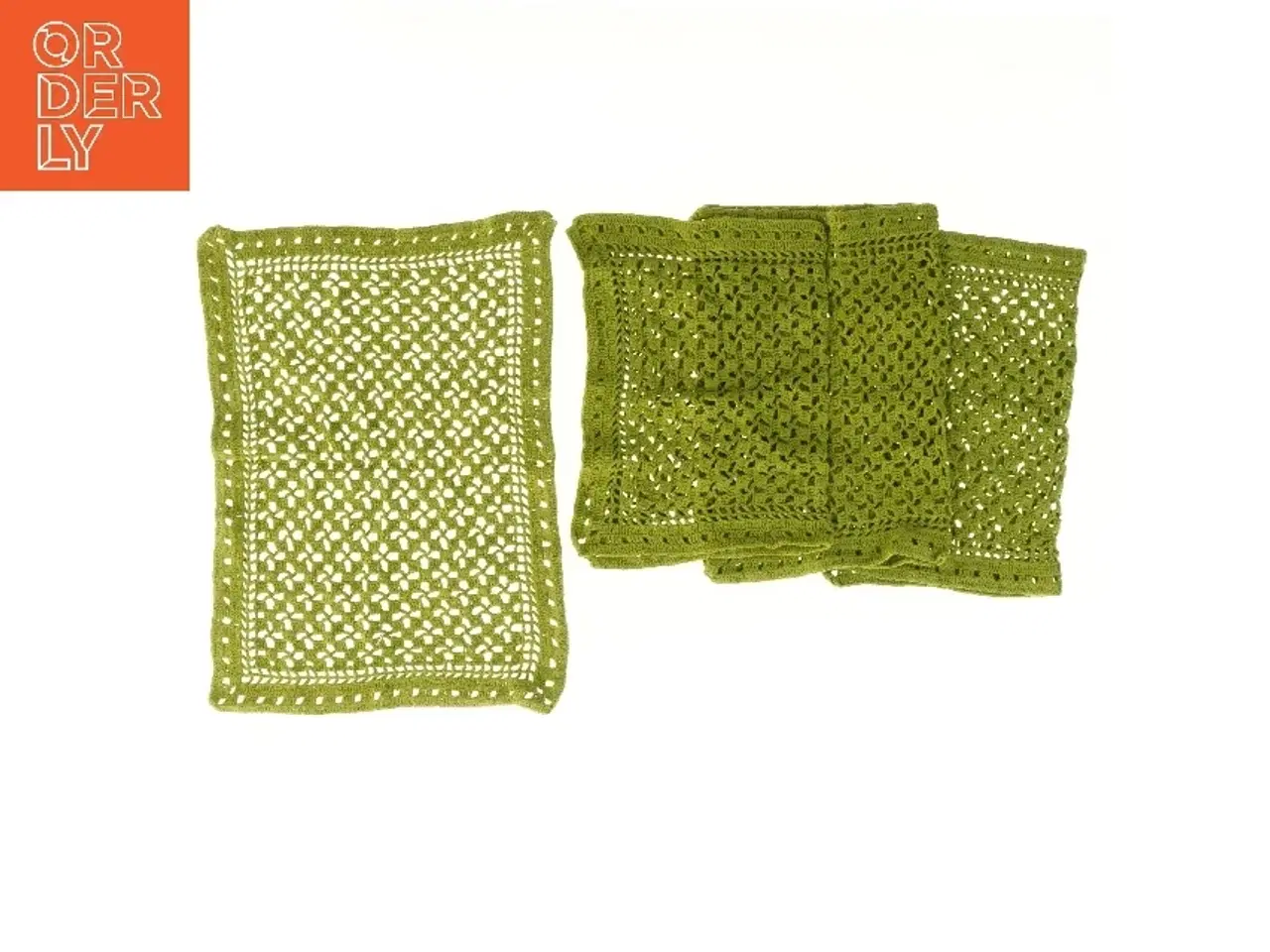 Billede 1 - Hæklede servietter / dækkeservietter (str. 4 stk 44x31,5 cm)