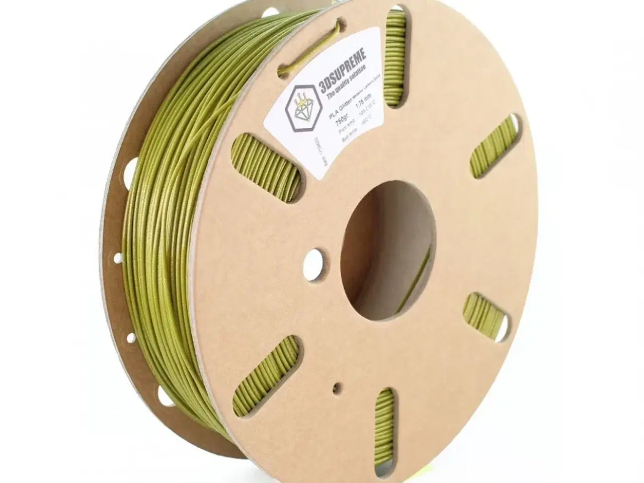Billede 1 - Glitter - Metallic Lemon Gold - 3DE Supreme - PLA PRO - 1.75mm