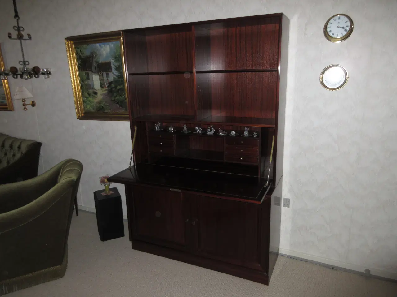 Billede 4 - Mahogni reol 3 sektioner