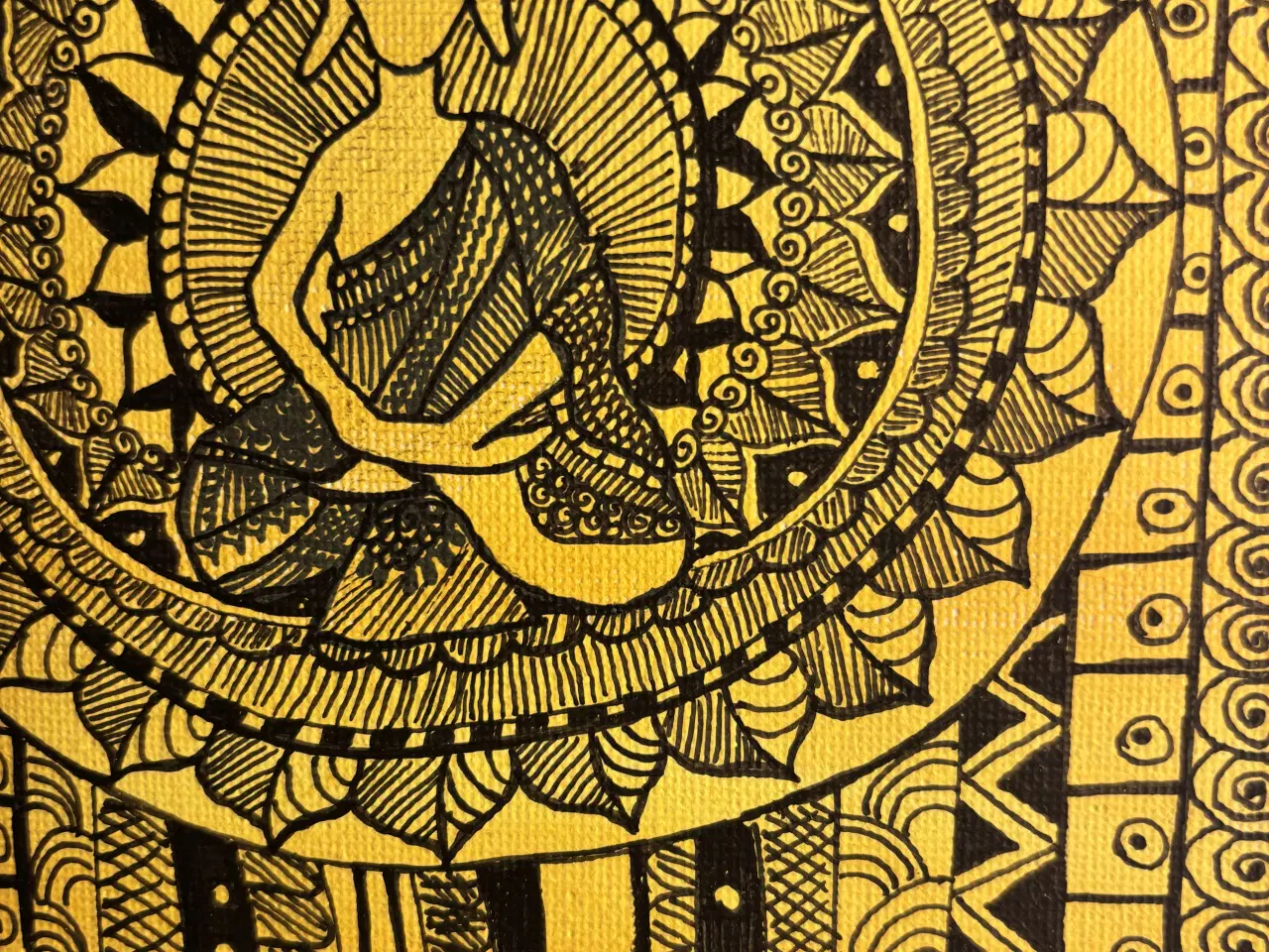 Billede 1 - Mandala painting on a canva