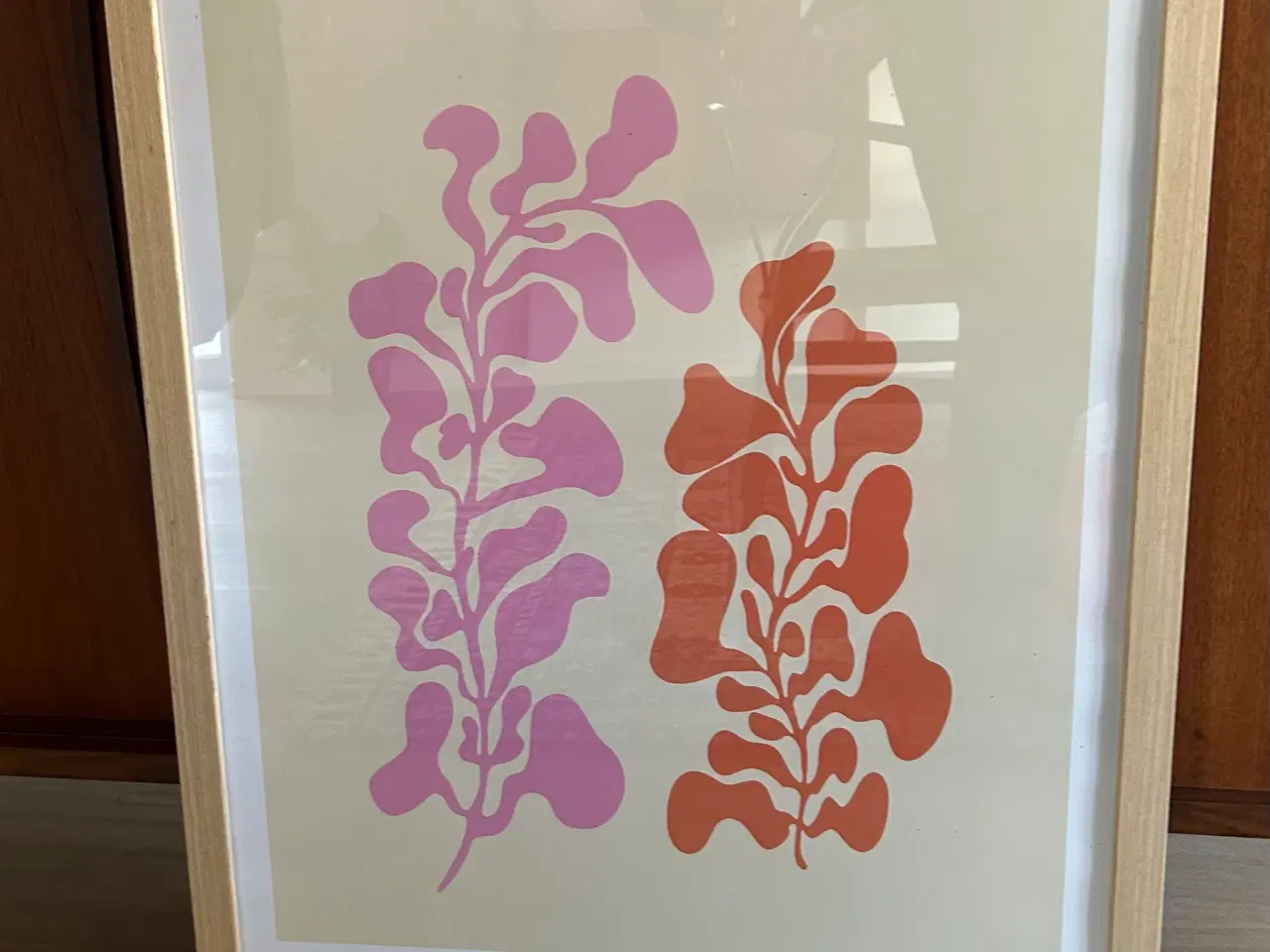 Billede 1 - Fint billede i egetræsramme