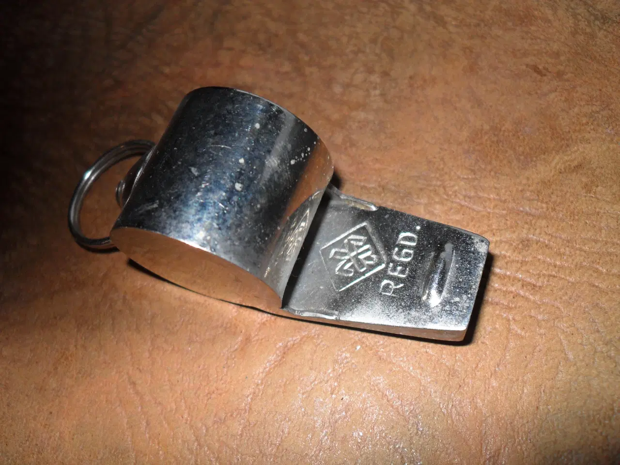 Billede 3 - stor kraftig trille fløjte i metal