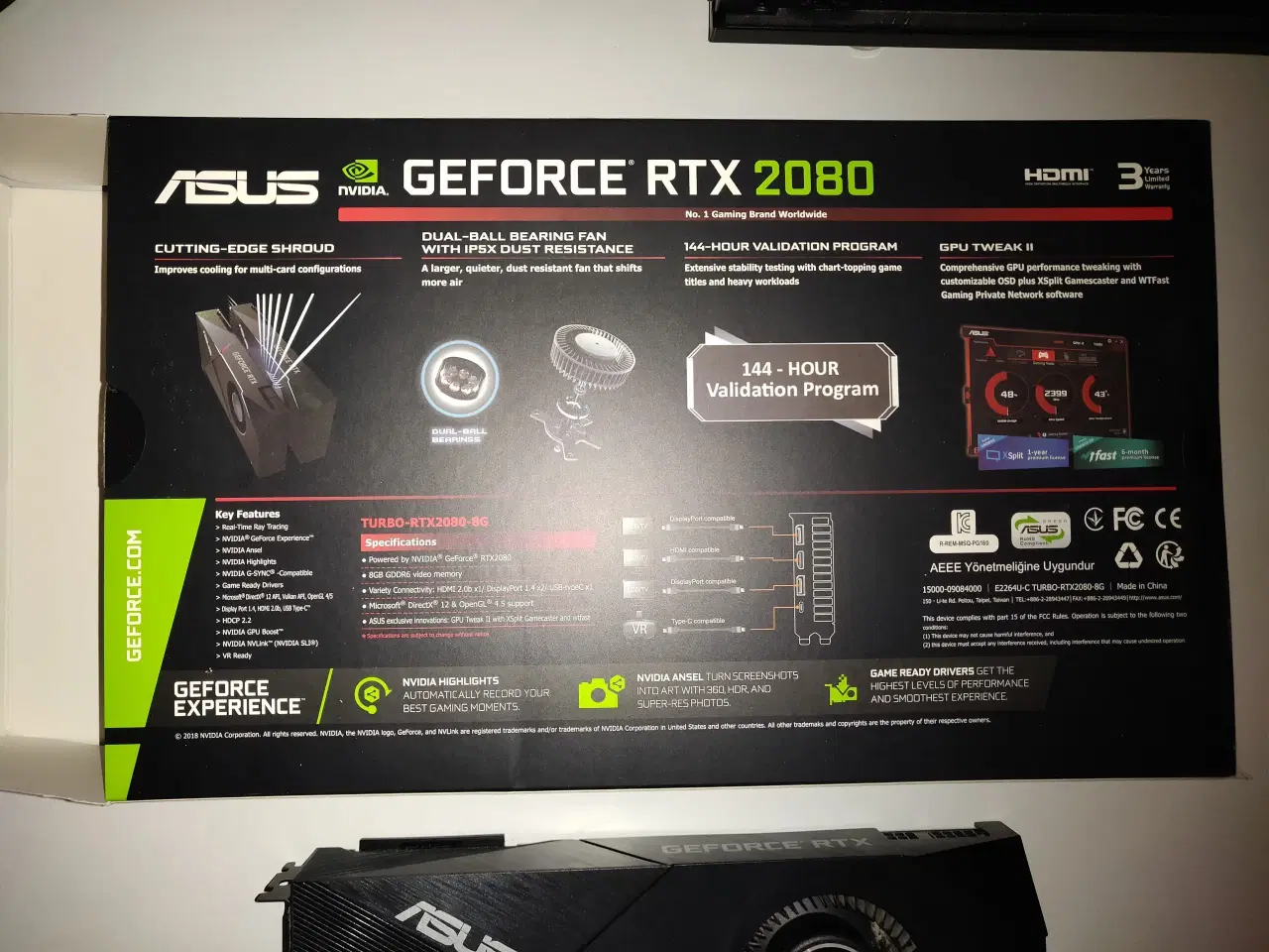 Billede 5 -  ASUS GeForce RTX 2080 Turbo GPU Grafikkort 8GB