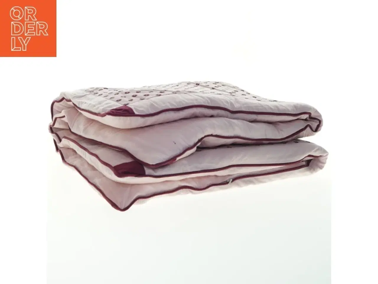 Billede 3 - Rosa mønstret tæppe (str. 98x98 cm)