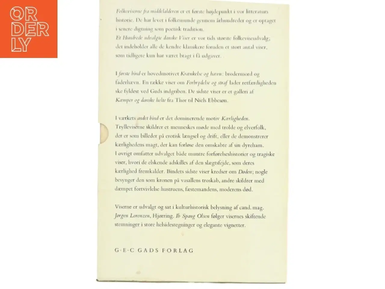 Billede 2 - Folkeviser, to bind fra Gyldendal