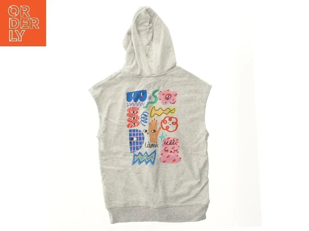 Billede 2 - Ærmeløs hættetrøje med print fra H&M (str. 152)