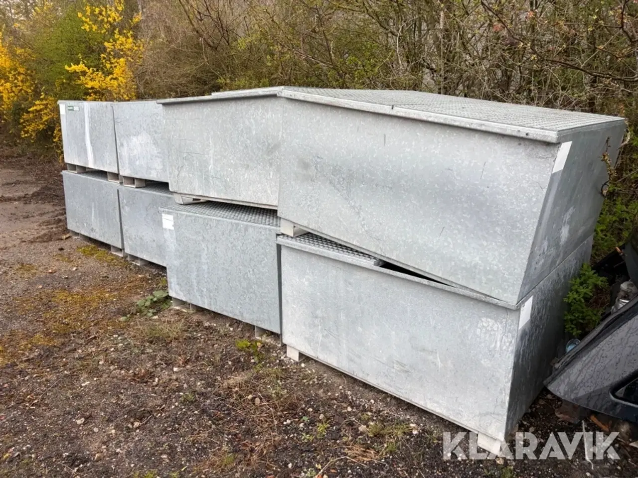 Billede 2 - Stålkasser galvaniseret 9 styk