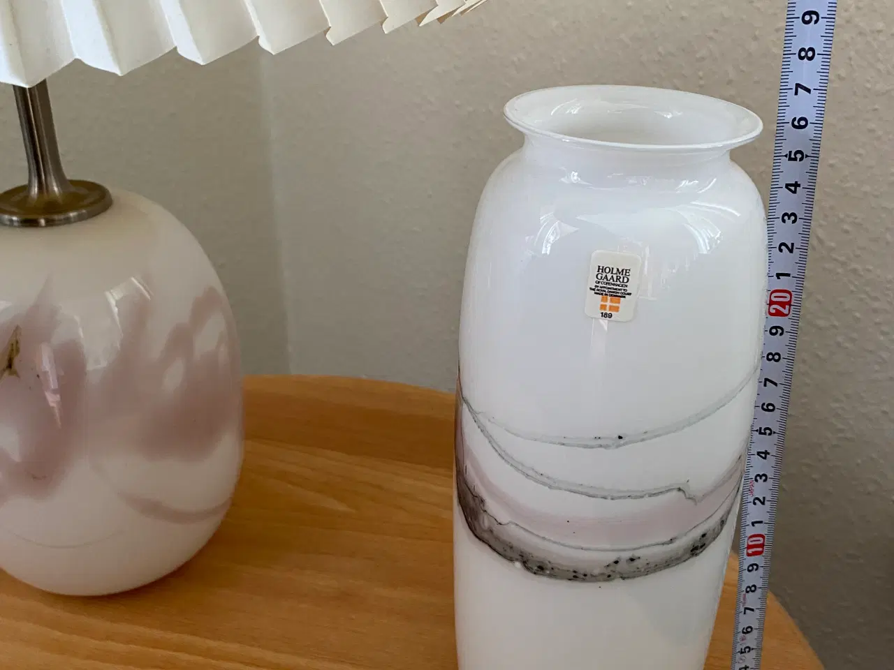 Billede 3 - Holmegaard sakura vase og lampe 