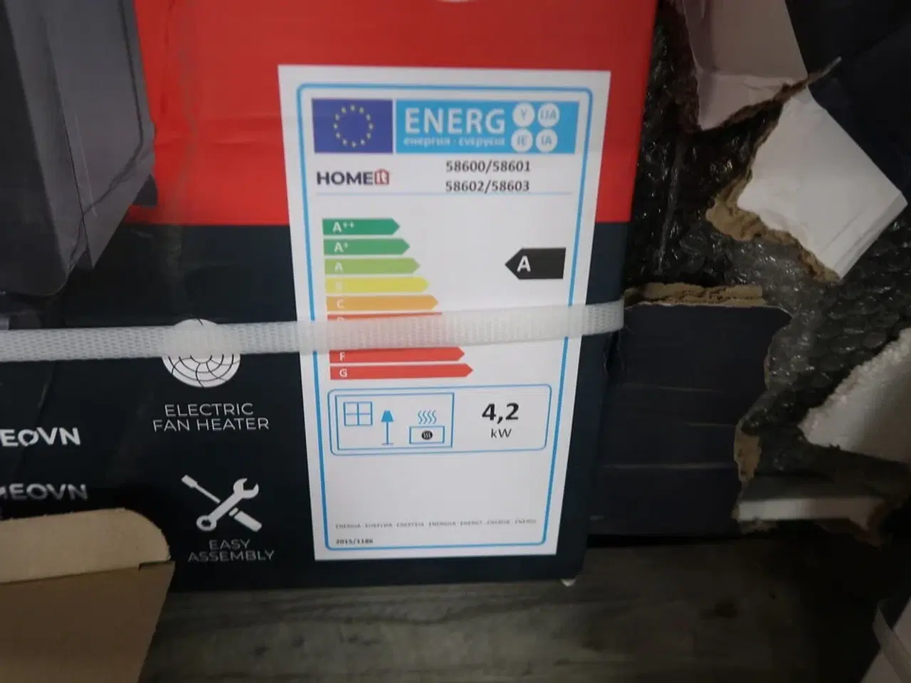Billede 3 - HOME It sammenklappelig gasvarmeovn med varmeblæser 4,2 kW
