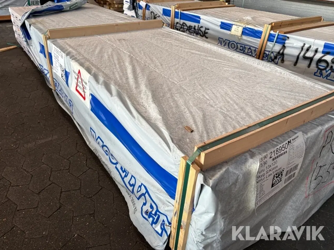 Billede 5 - Loft brædder Moelven Ludet hvid voks - 288 brædder