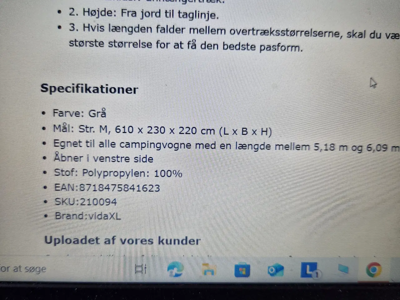 Billede 4 - Overtræk til Campingvogn