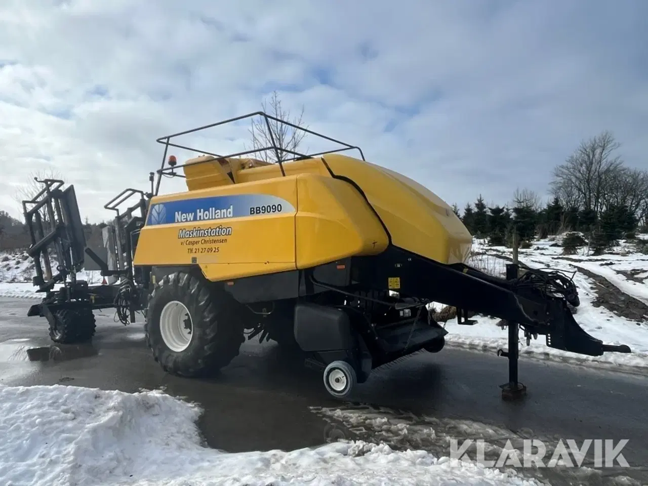 Billede 2 - Bigballepresser New Holland BB9090 med parkland ballevogn