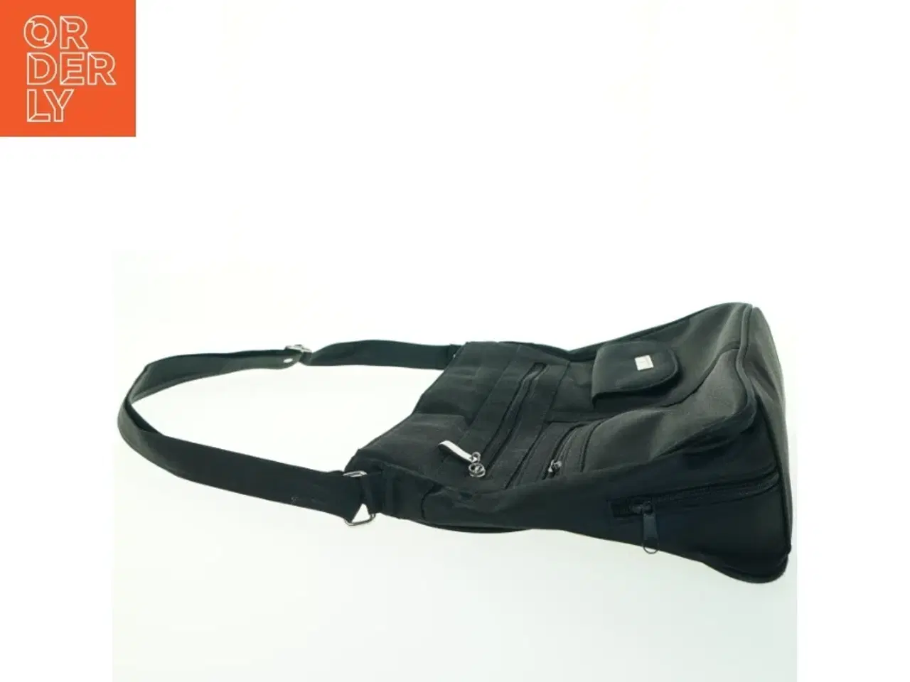 Billede 2 - Sort skuldertaske fra Dennis Parrot (str. 34x26x10 cm)