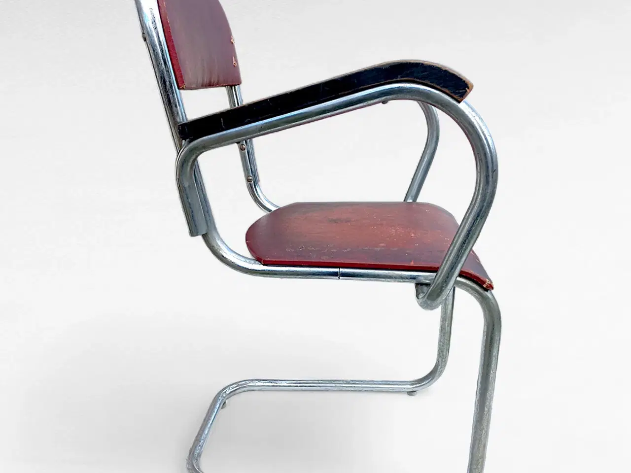 Billede 3 - Funkisstol i forkromet stål – ca. 1930/40’erne