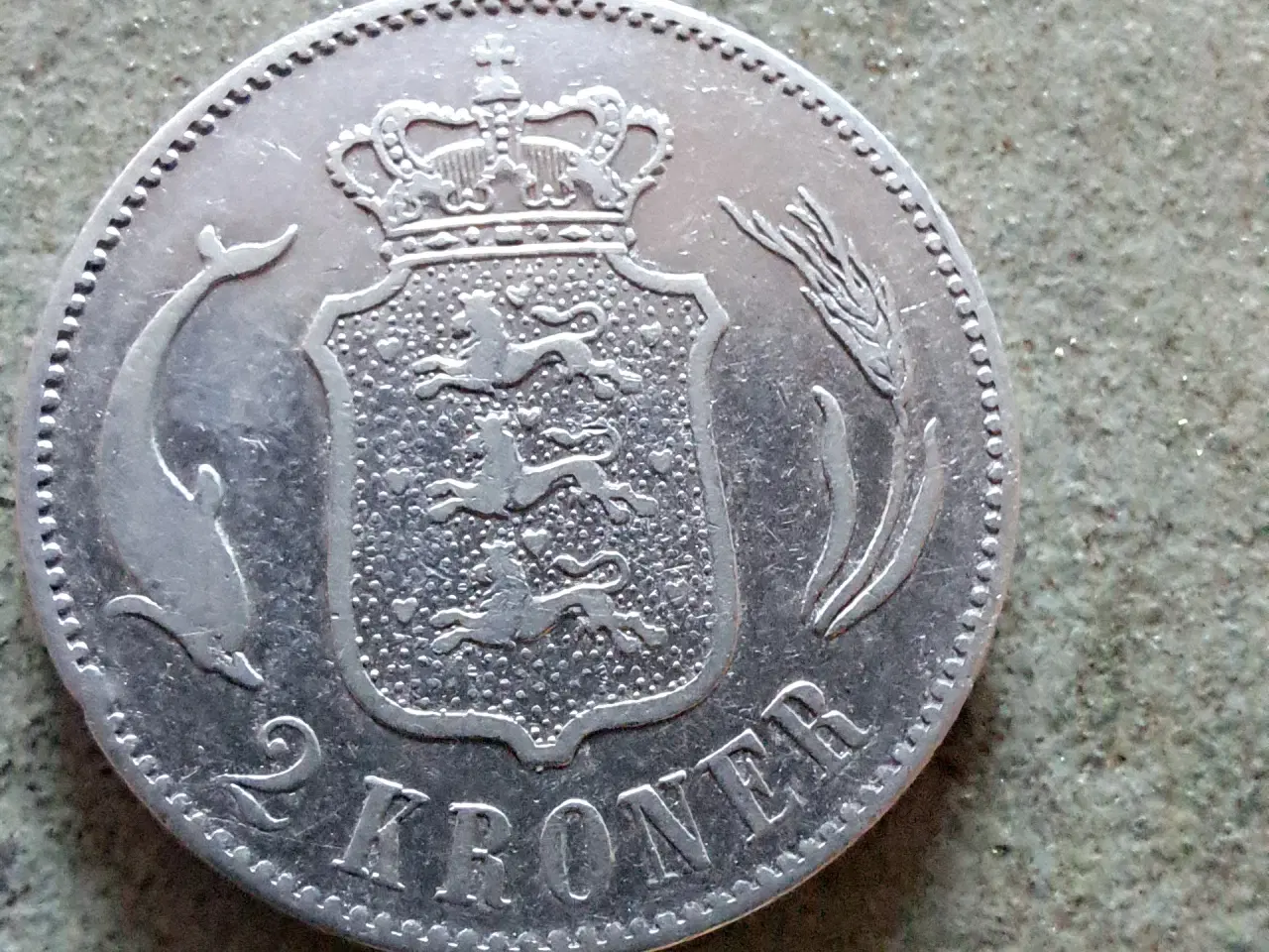 Billede 2 - Christian IX 2 krone 1876