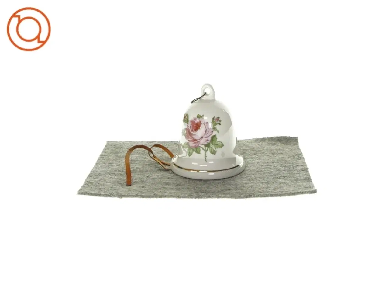 Billede 1 - Klokke i porcelæn (str. HØ: 9x8,5)