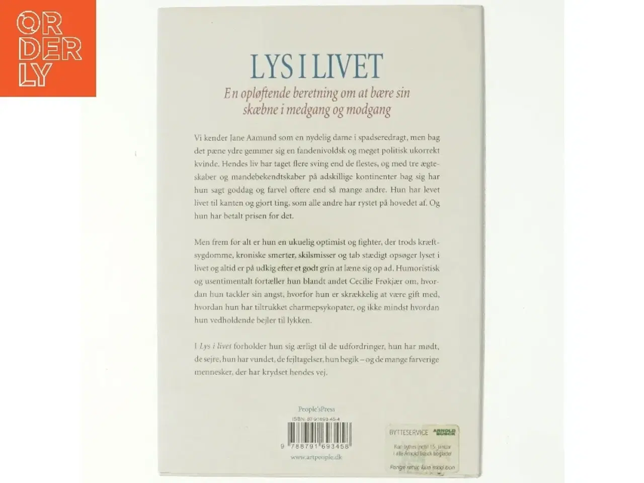 Billede 3 - Lys i Livet, Cecilie Frøkjær interviewer Jane Aamund