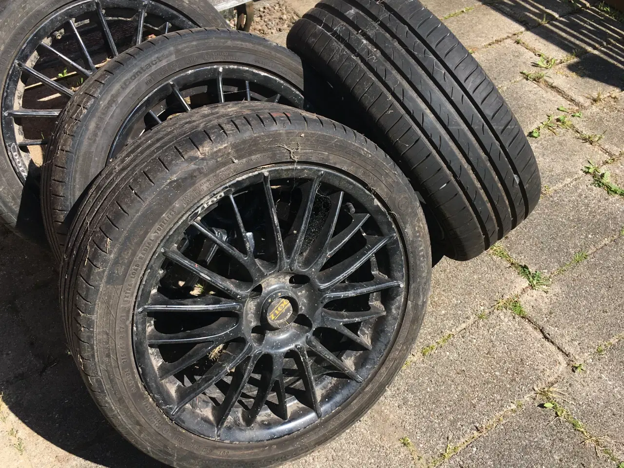 Billede 1 - Lavprofil dæk på DOTZ alu fælge