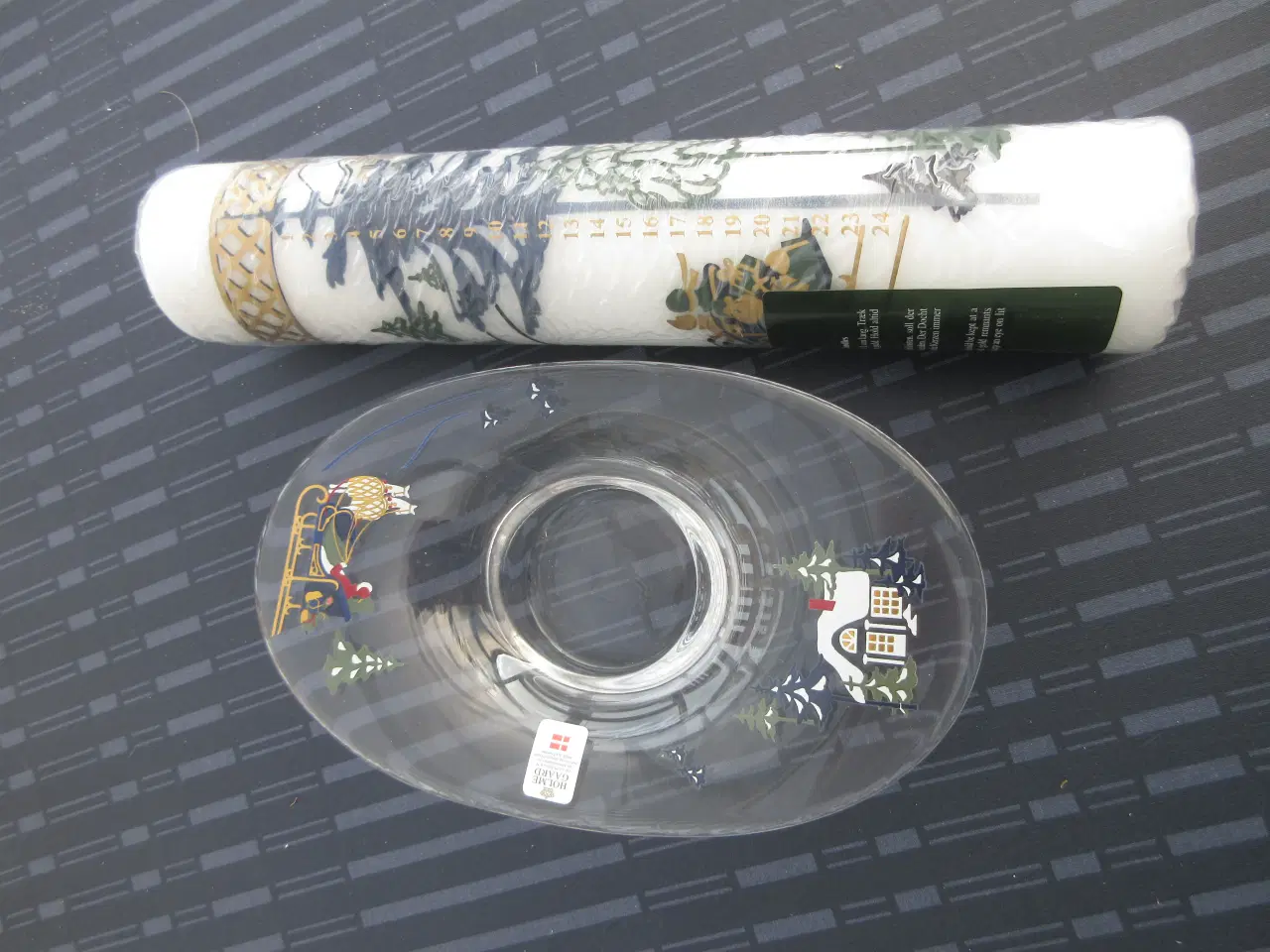 Billede 3 - Holmegaard glas julelys holder