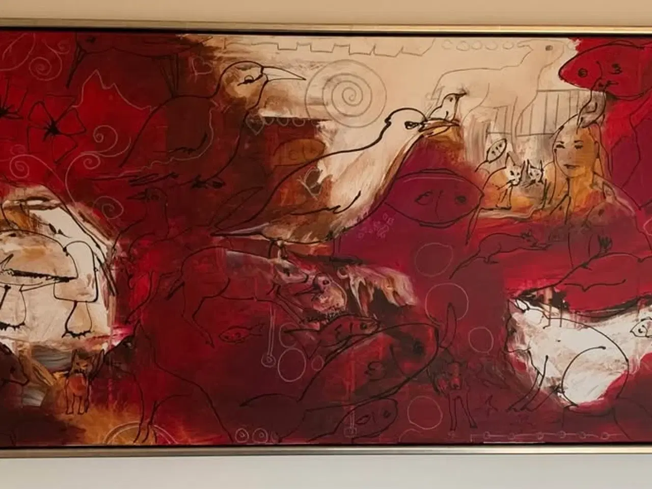 Billede 1 - Maleri mærket Freja 70x140 cm