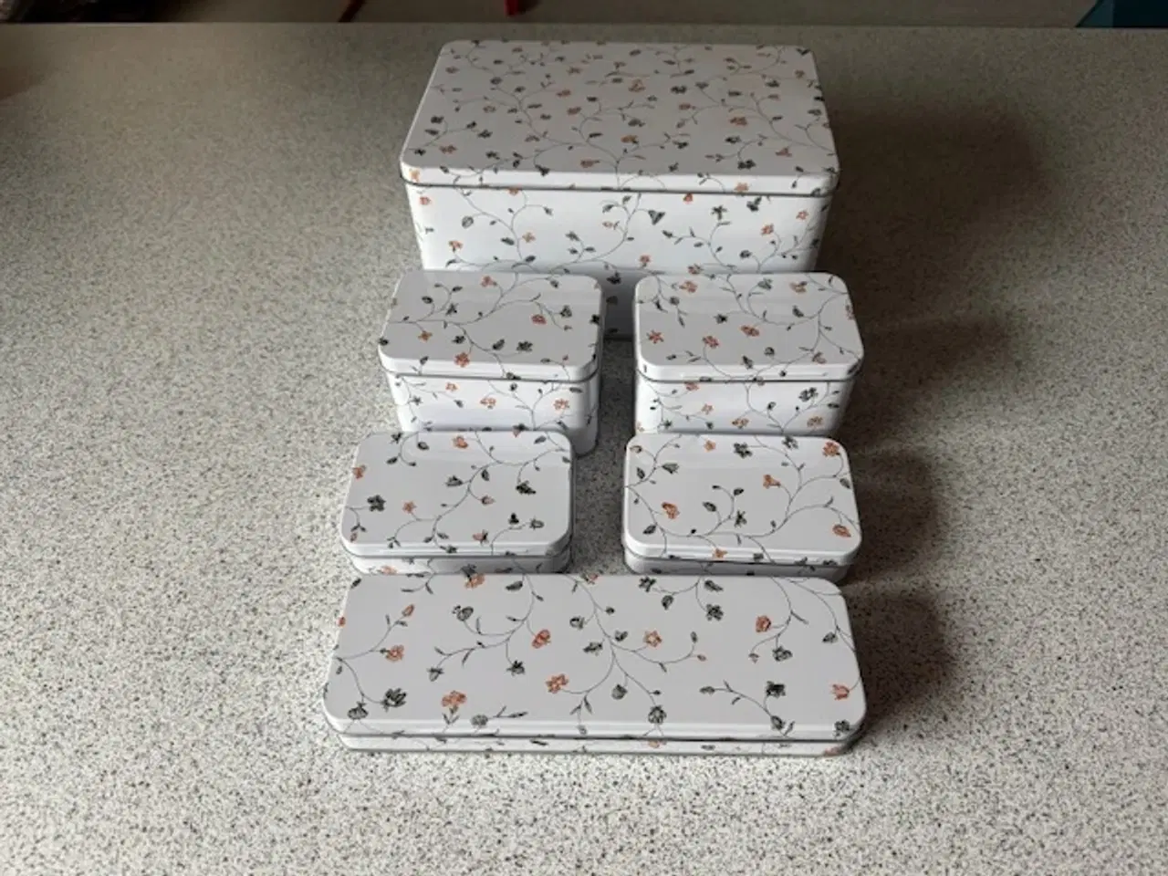 Billede 1 - Metalæsker 6 stk.