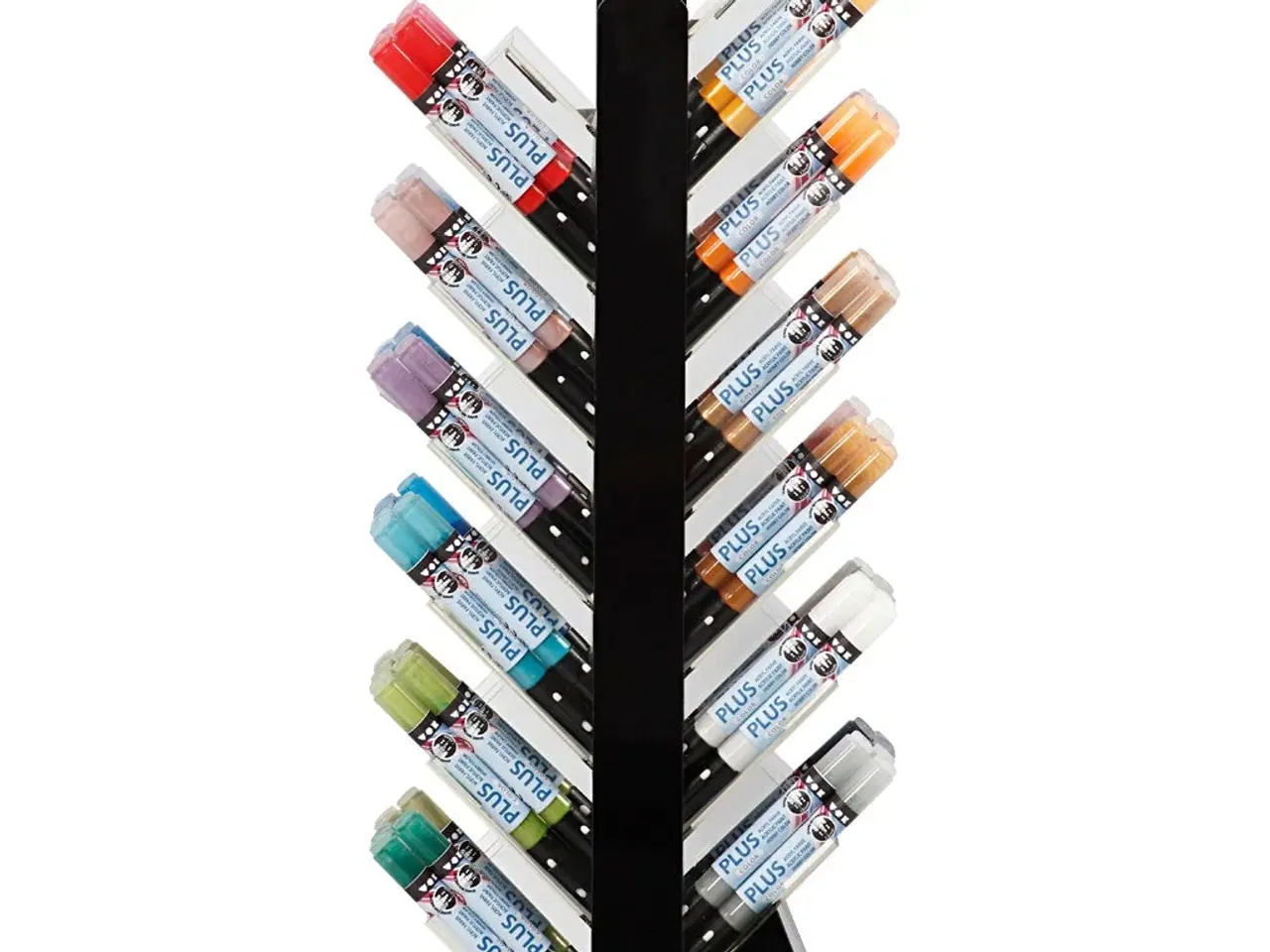 Billede 1 - Plus Color Tusch, L: 14,5 cm, streg 1-2 mm, ass. farver, 5,5 ml, 18stk./ 1 pk.